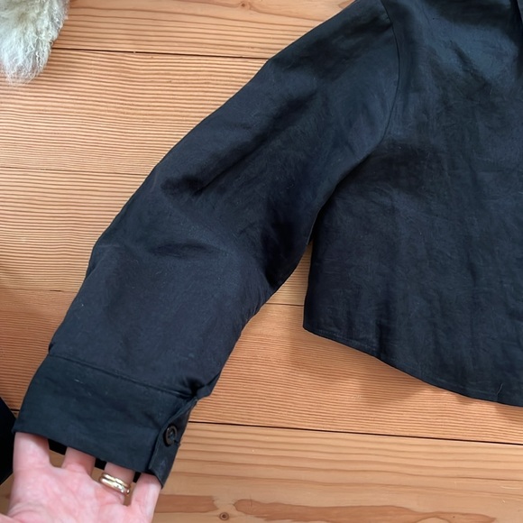 NWOT 100% Linen button up - Picture 3 of 7